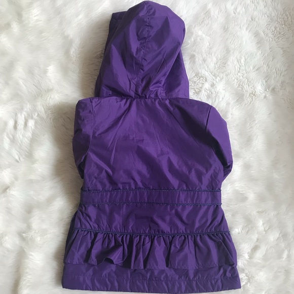 Toddler Girls Peacoat Hooded Rain Jacket - Picture 5 of 5